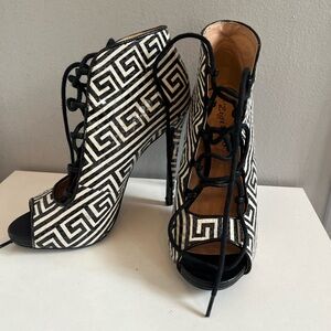 Zigi SoHo Martyr Lace-Up Stiletto Heels